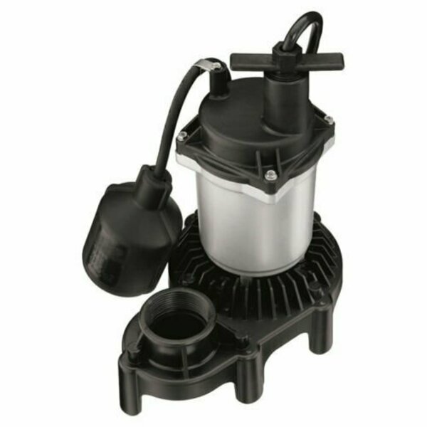 Sta-Rite Industries Sump Pump, 1-Phase, 3.9 A, 115 V, 0.33 Hp, 1-1/2 In Outlet, 22 Ft Max Head, 660 Gph, Thermoplastic 2163